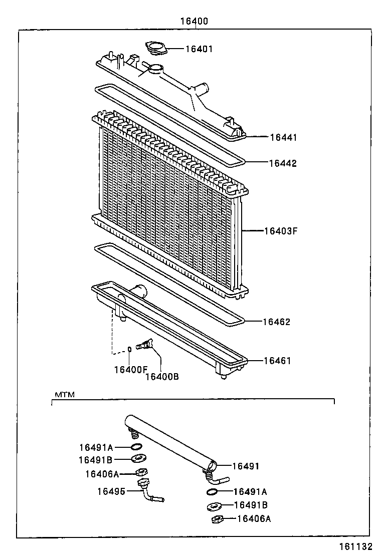 16264-27010 HOSE, WATER BY-PASS, NO.2 product image