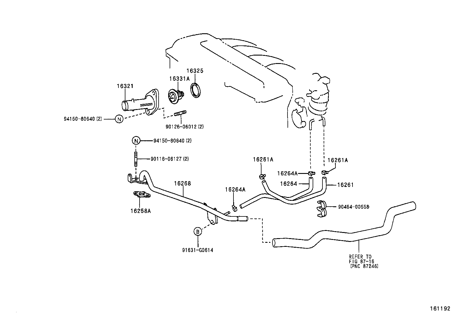 16363-20360 MOTOR, COOLING FAN product image