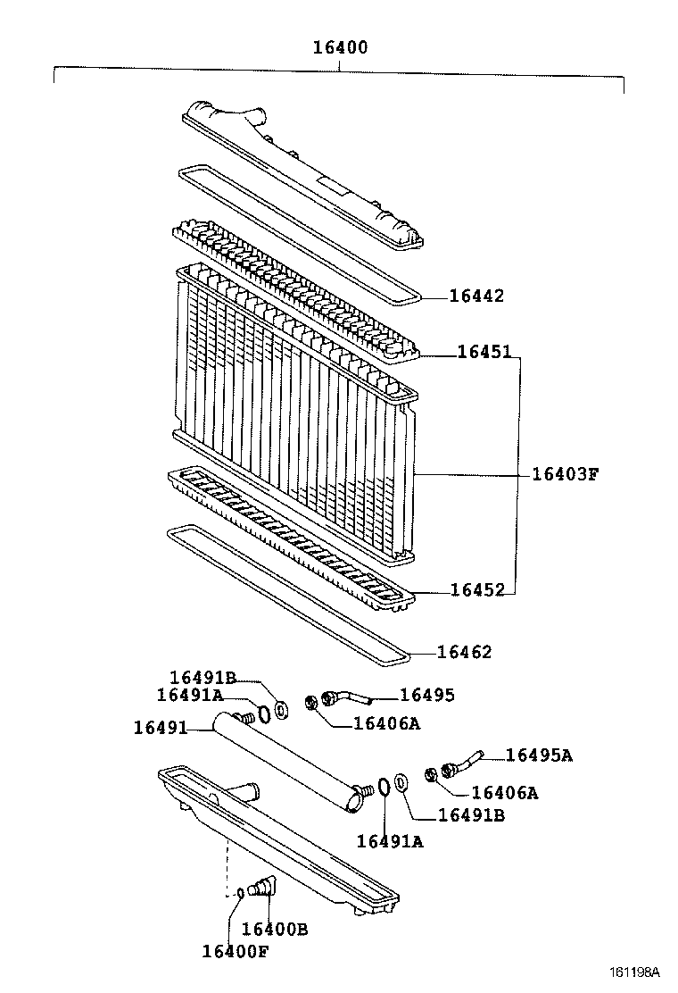 16261-62030 HOSE, WATER BY-PASS product image