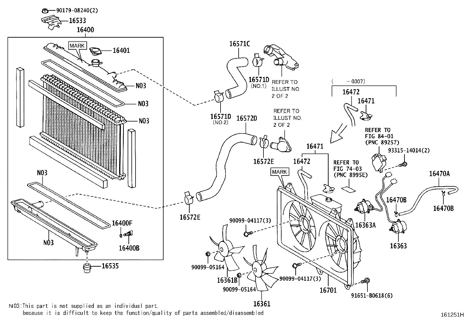 Toyota 16361-50060 FAN, NO.2