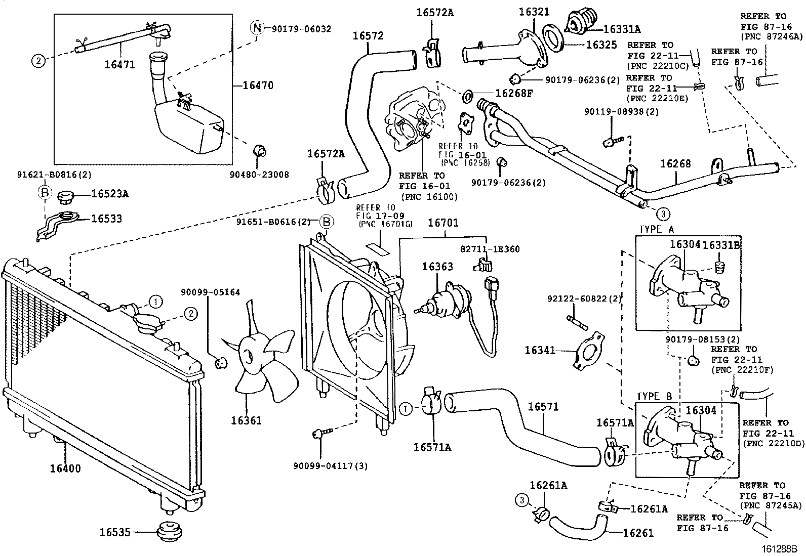 16572-74350 HOSE, RADIATOR, OUTLET product image