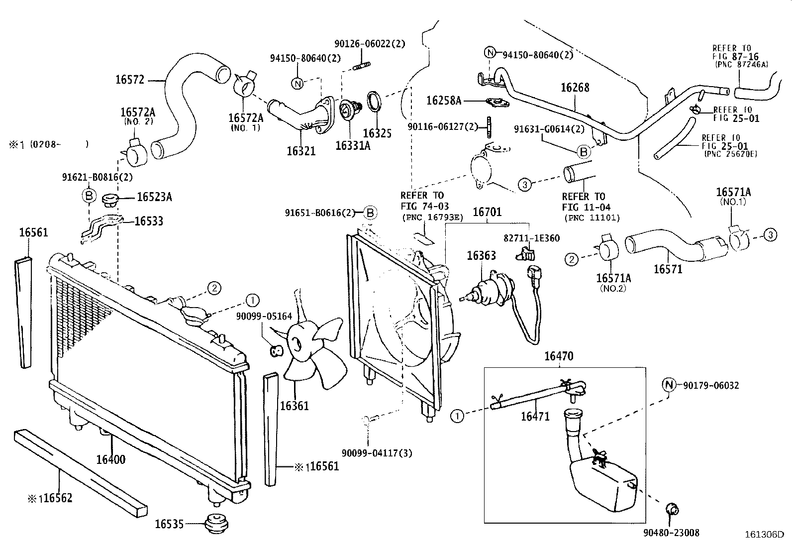 16571-28150 HOSE, RADIATOR, INLET product image