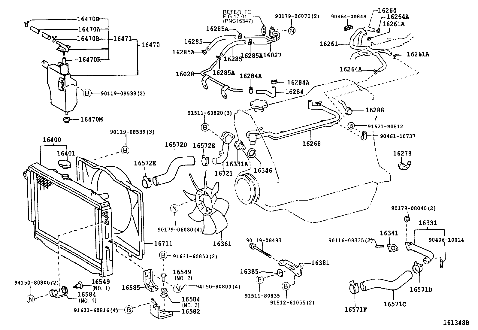 16381-17020 BAR, FAN BELT ADJUSTING product image