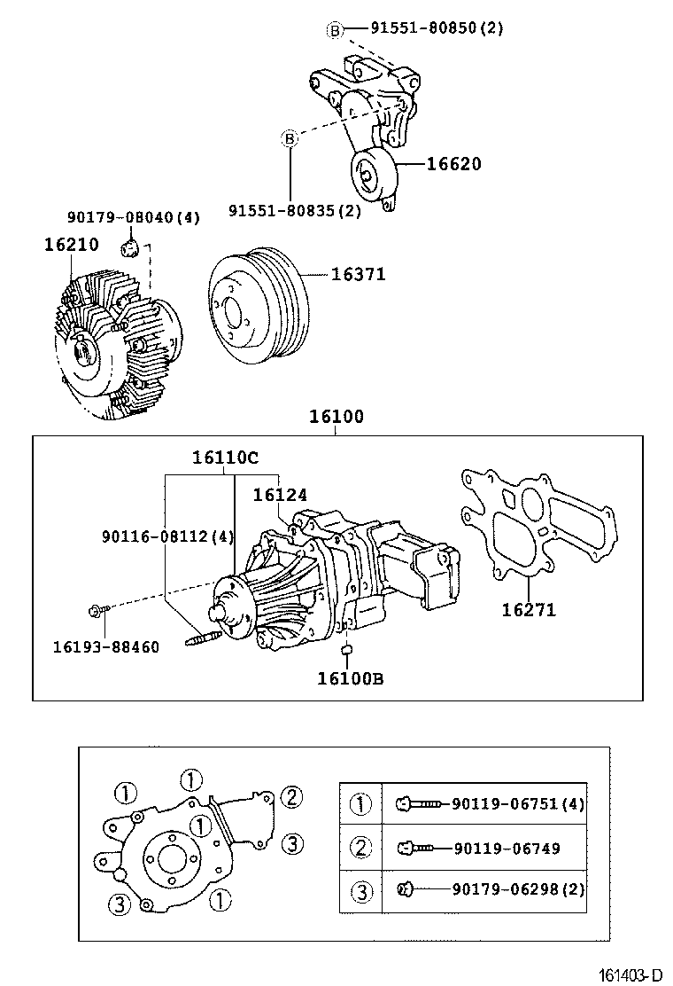 88440-35101 PULLEY SUB-ASSY, IDLER, NO.2 product image
