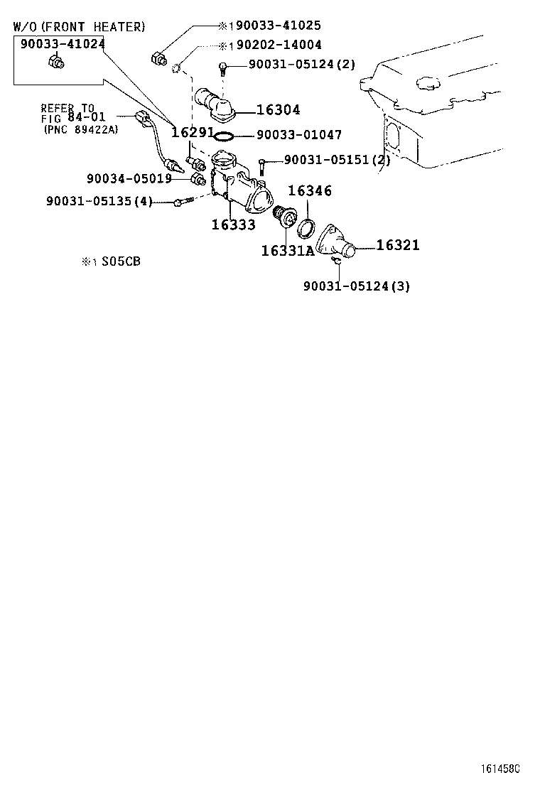 16261-78160 HOSE, WATER BY-PASS, NO.2 product image