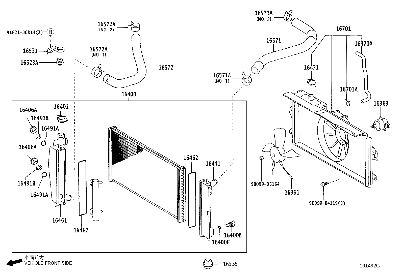 16360-0G100 FAN ASSY, W/MOTOR product image
