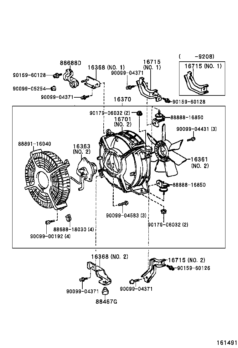 16261-11050 HOSE, WATER BY-PASS product image