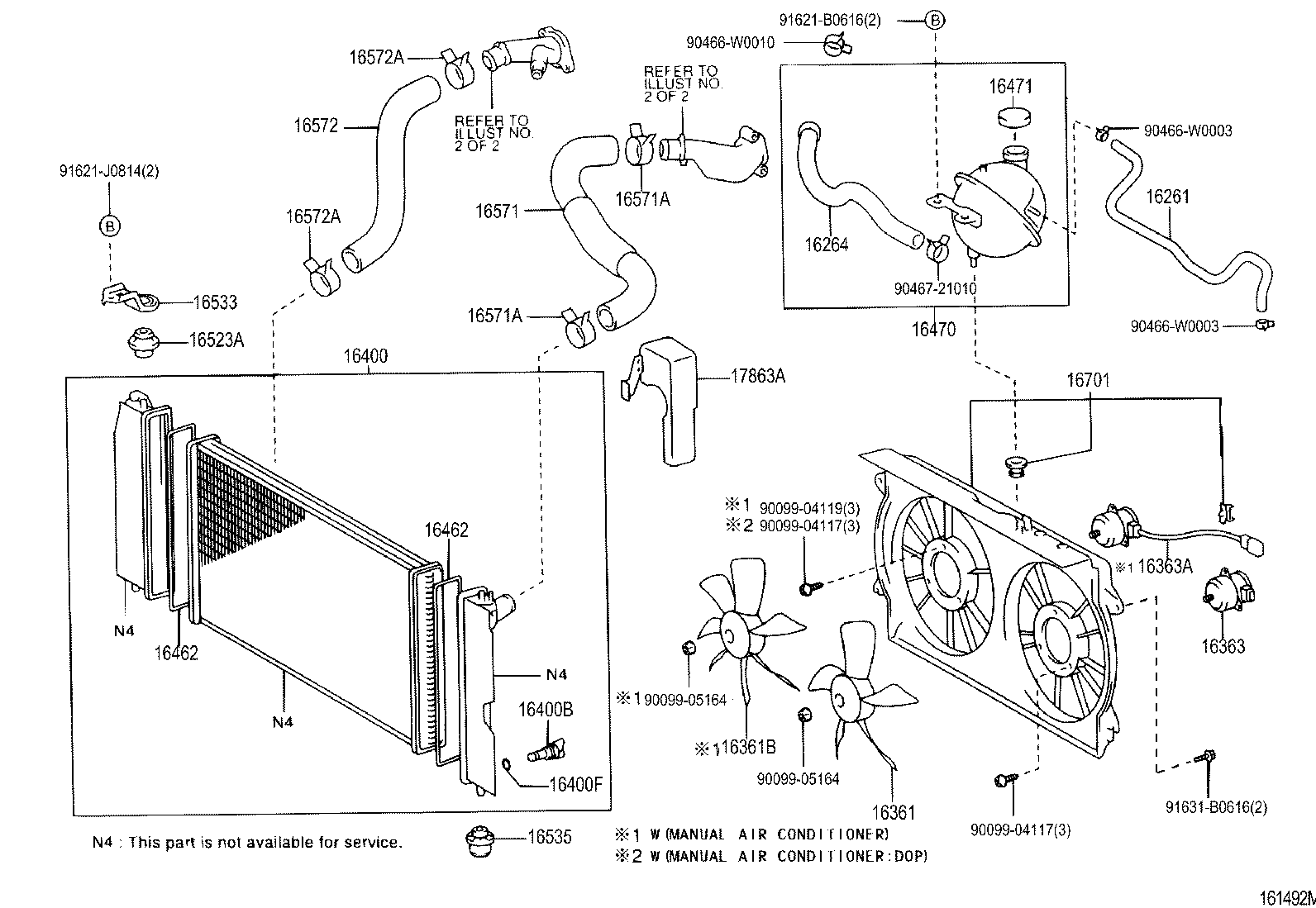 16264-0D090 HOSE, WATER BY-PASS, NO.2 product image