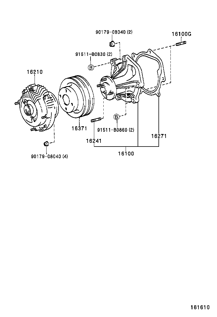 16210-66040 COUPLING ASSY, FLUID product image