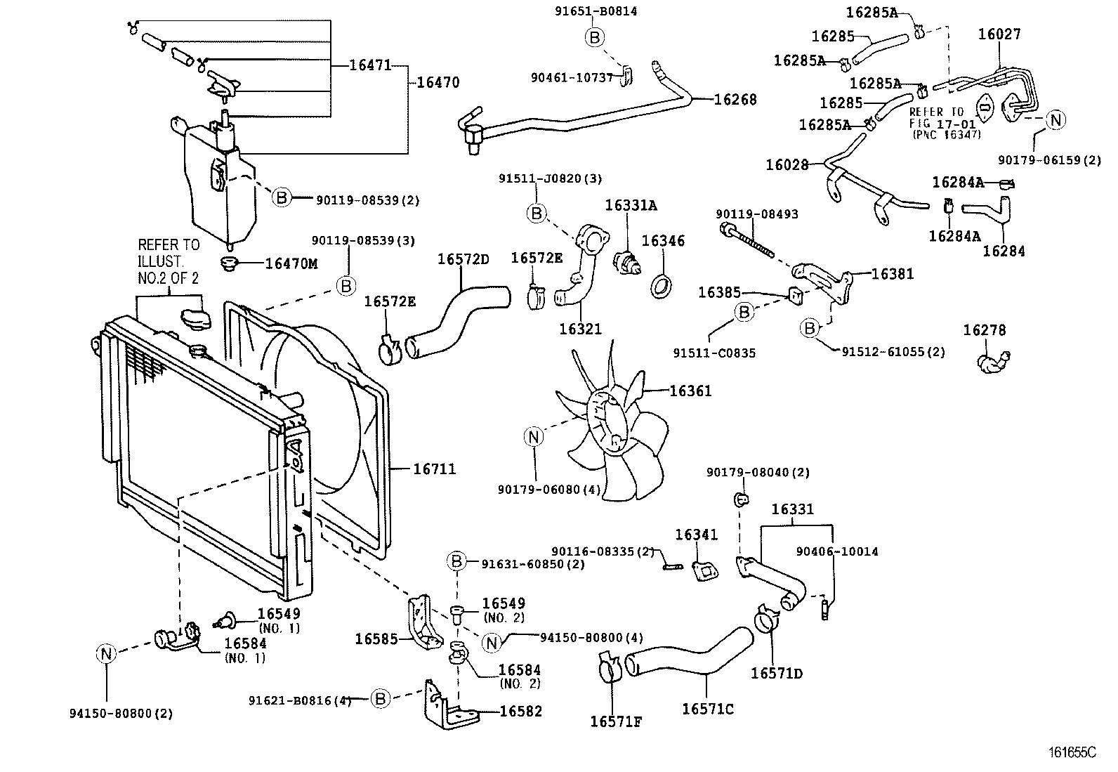 16381-17020 BAR, FAN BELT ADJUSTING product image