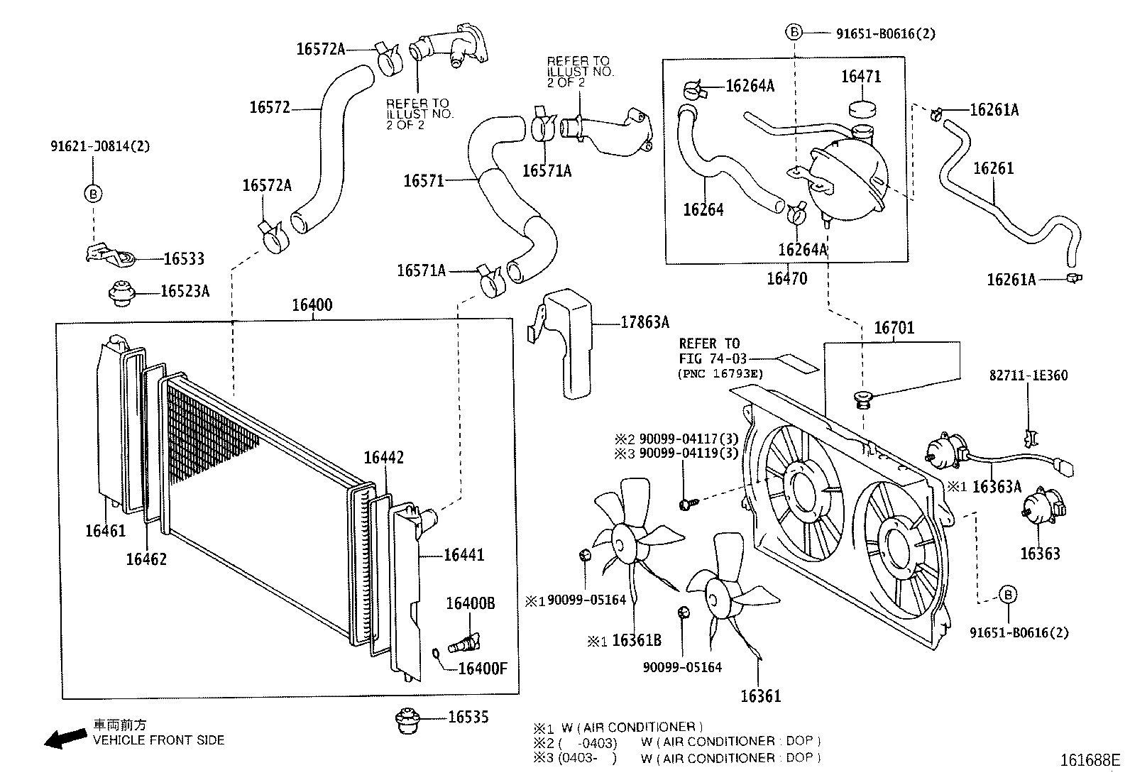 16363-0D070 MOTOR, COOLING FAN product image