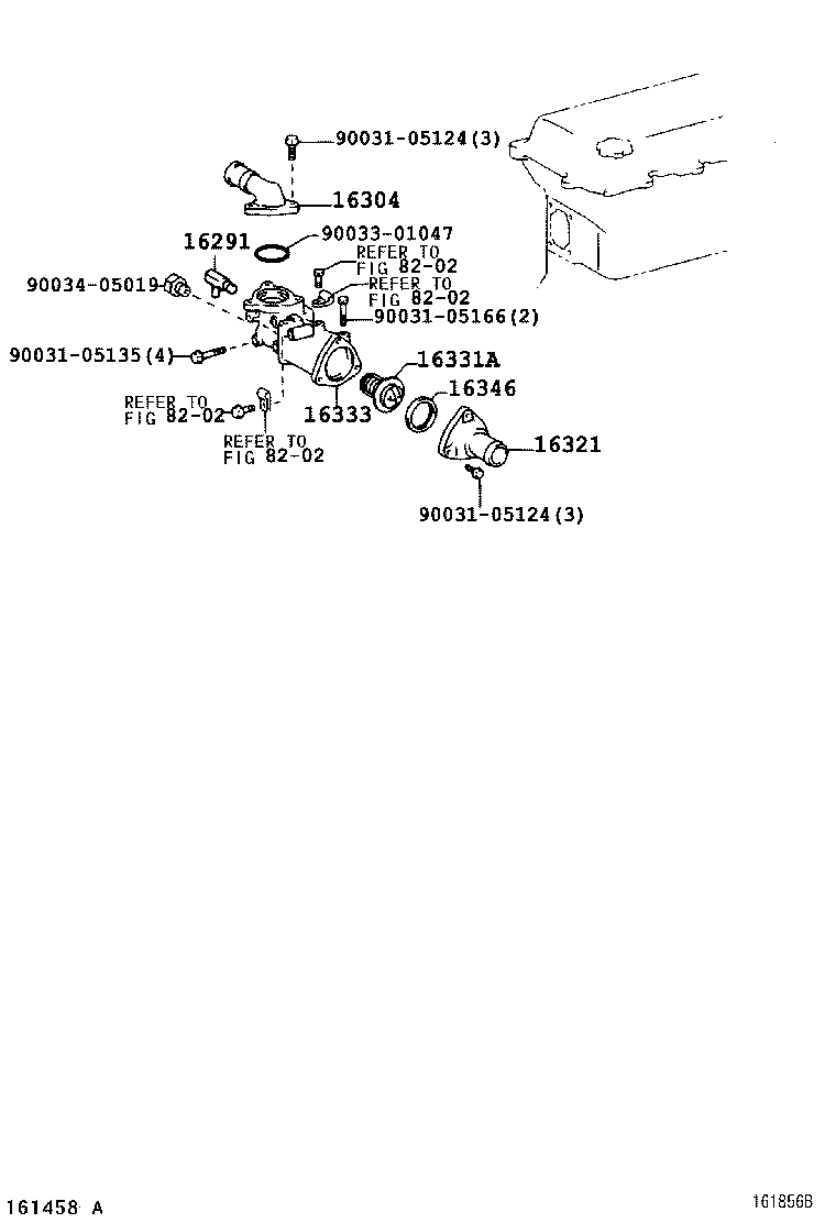 16261-78160 HOSE, WATER BY-PASS, NO.2 product image