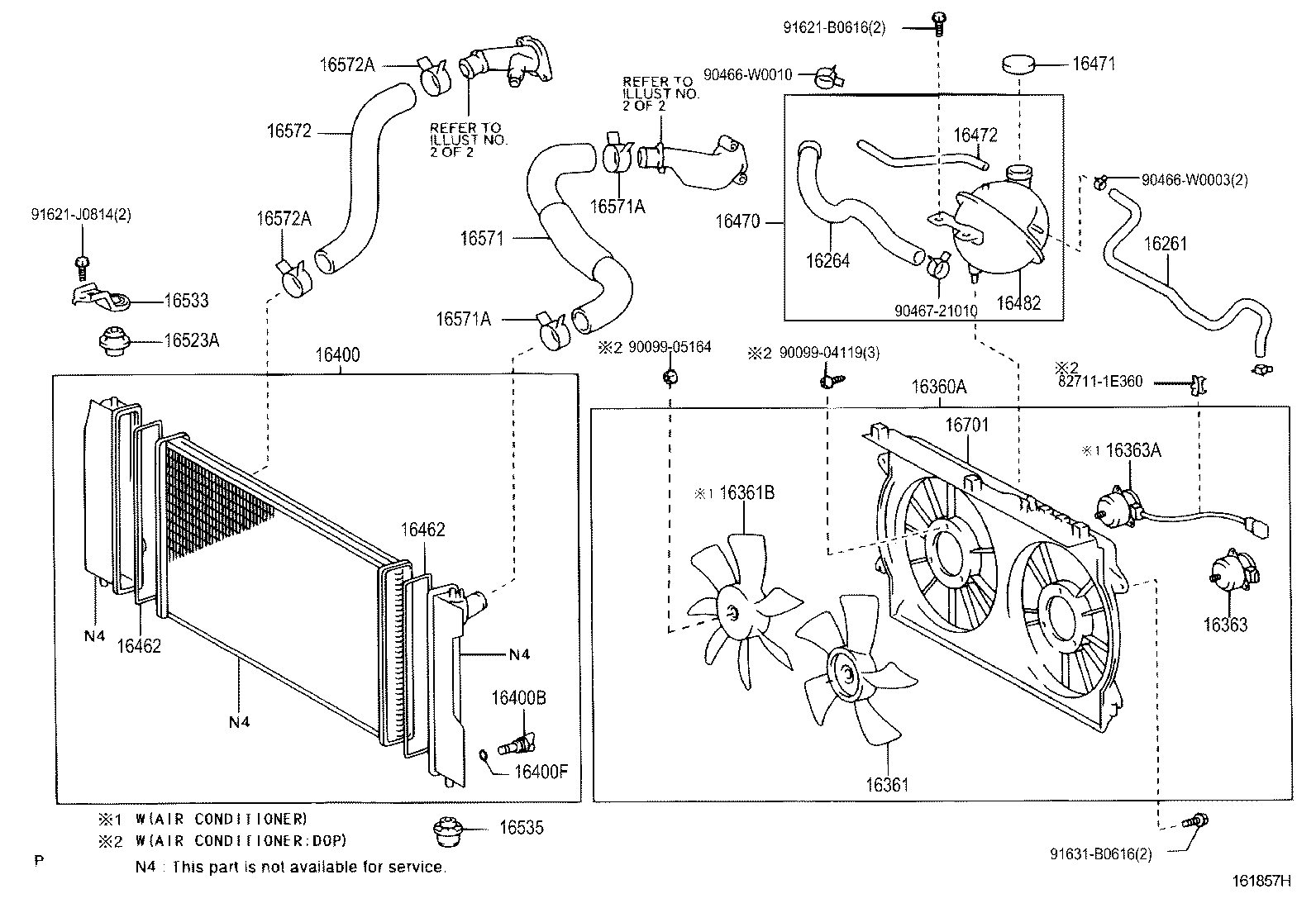 16264-0D090 HOSE, WATER BY-PASS, NO.2 product image