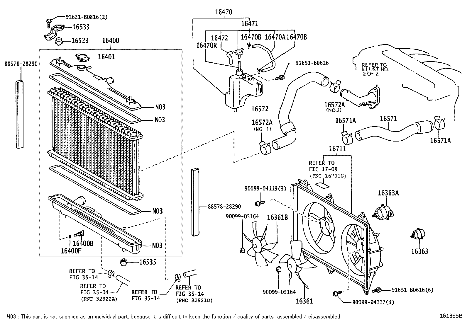 16264-27030 HOSE, WATER BY-PASS, NO.2 product image