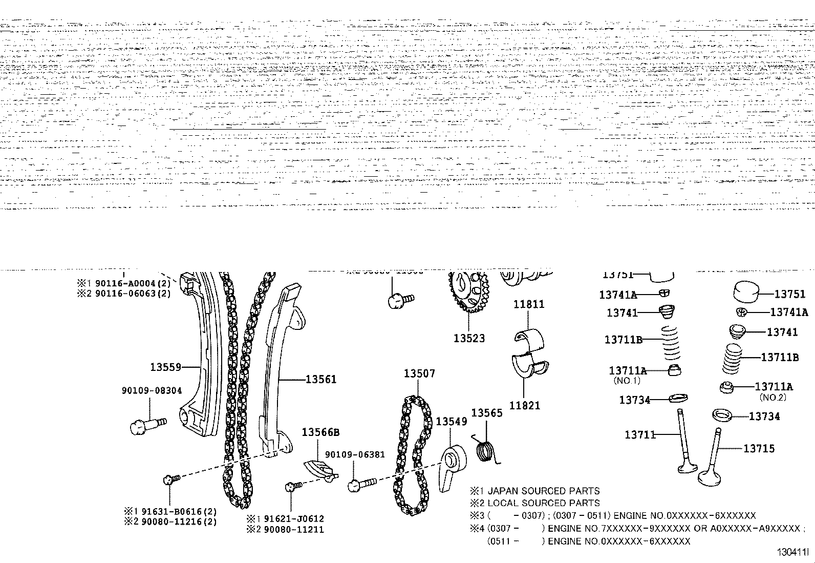 Toyota 16267-0A030 HOSE, WATER BY-PASS, NO.3