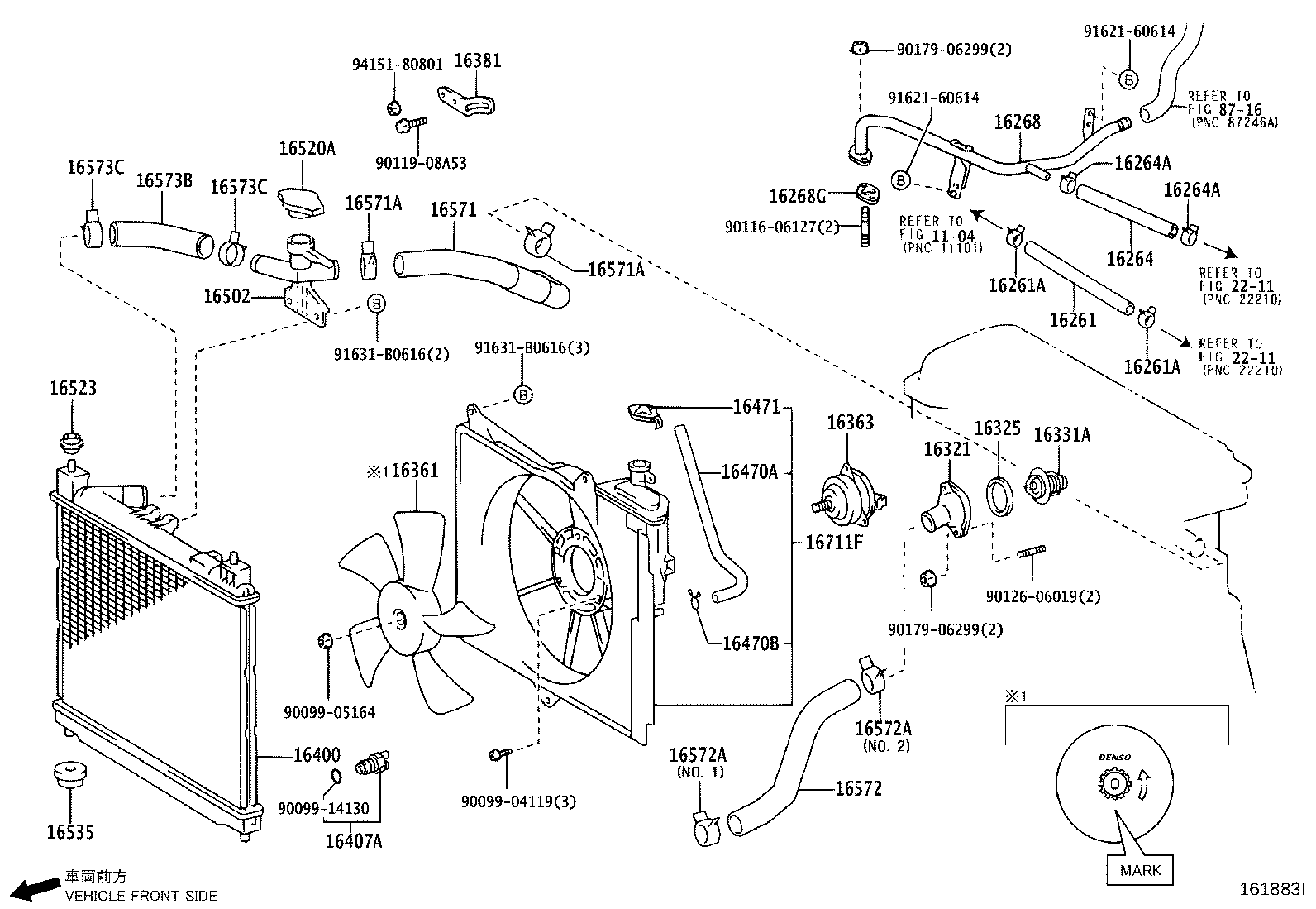 Toyota 23322-54010 PLUG, RADIATOR DRAIN COCK