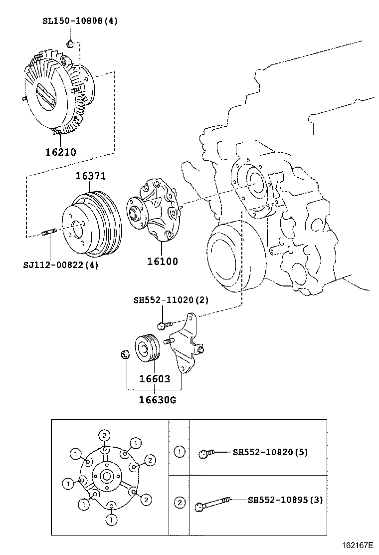16630-78180 PULLEY ASSY, IDLER product image