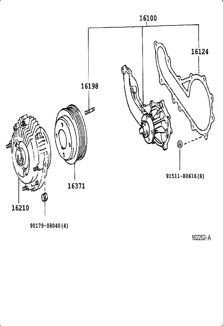 16210-75070 COUPLING ASSY, FLUID product image