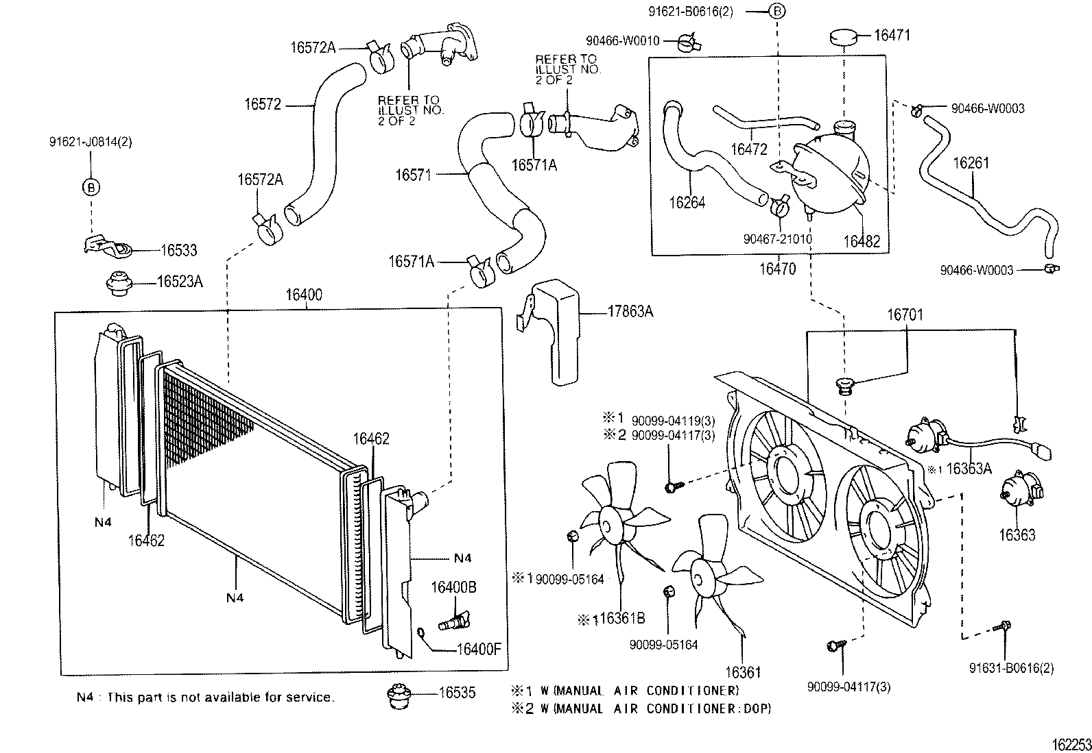 16264-0D090 HOSE, WATER BY-PASS, NO.2 product image