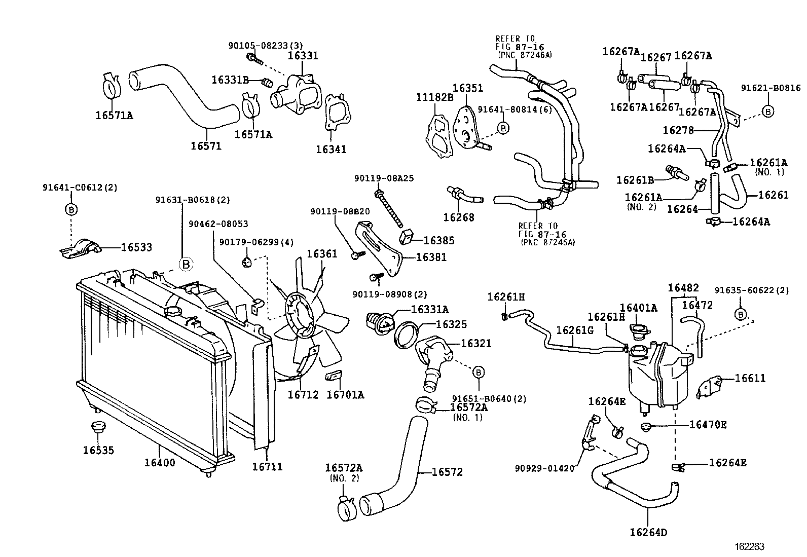 16381-64140 BAR, FAN BELT ADJUSTING product image