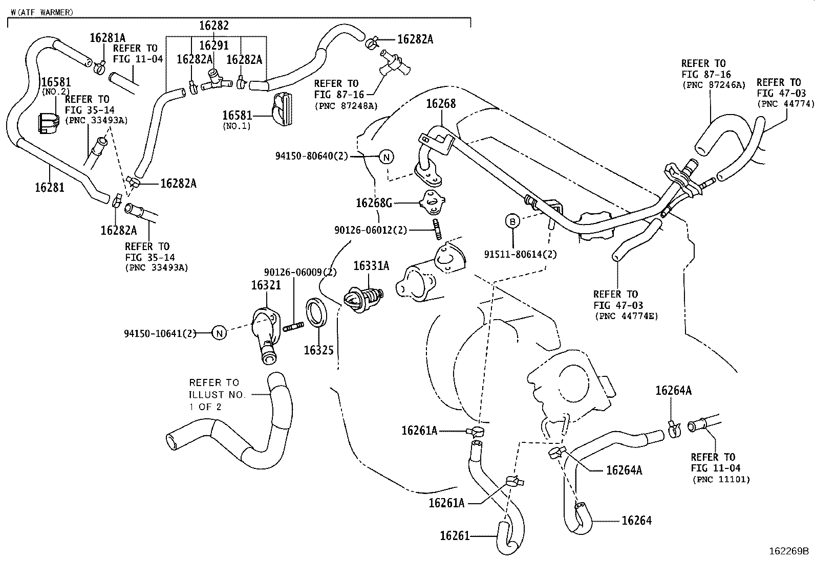 16572-21040 HOSE, RADIATOR, OUTLET product image