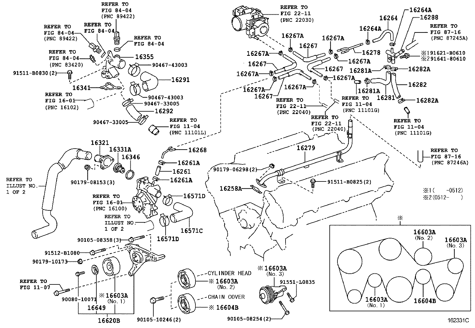 16363-32020 MOTOR, COOLING FAN product image