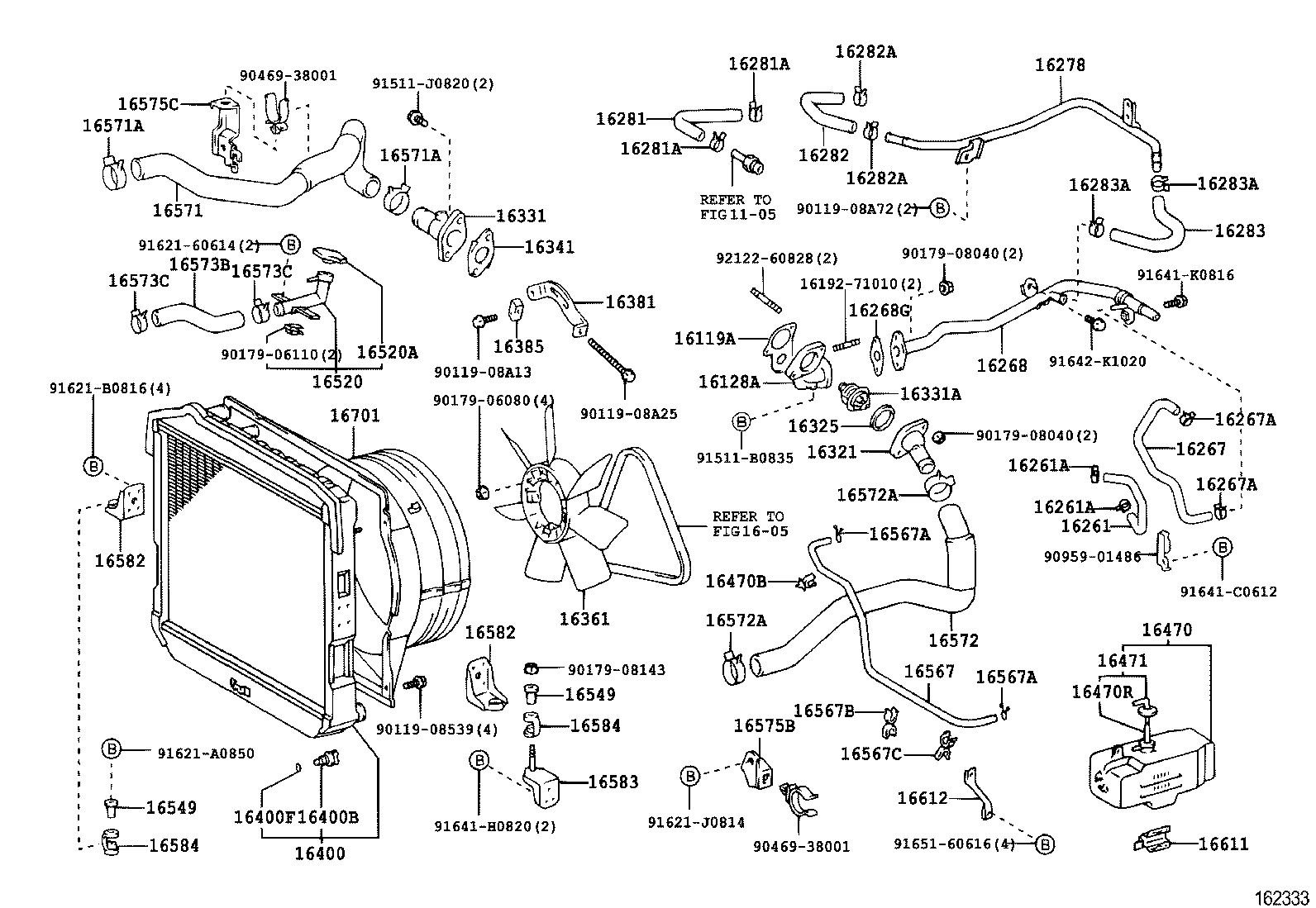 16381-58090 BAR, FAN BELT ADJUSTING product image