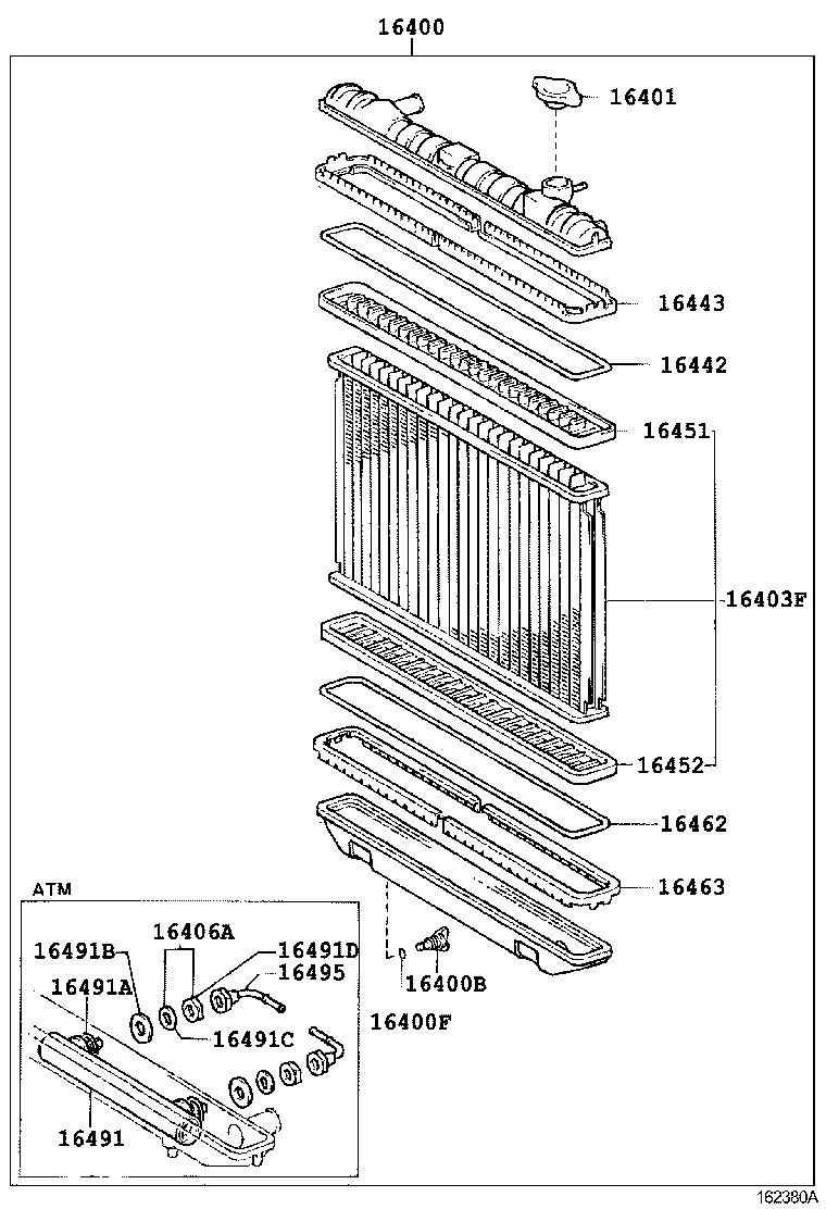 16381-70031 BAR, FAN BELT ADJUSTING product image