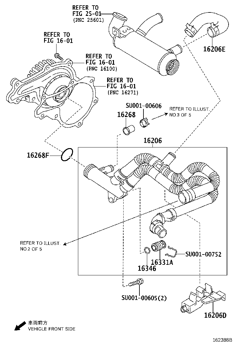 16258-40010 GASKET(FOR WATER BY-PASS PIPE) product image