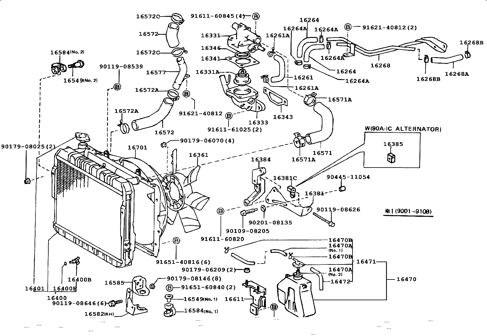 16400-66050 RADIATOR ASSY product image