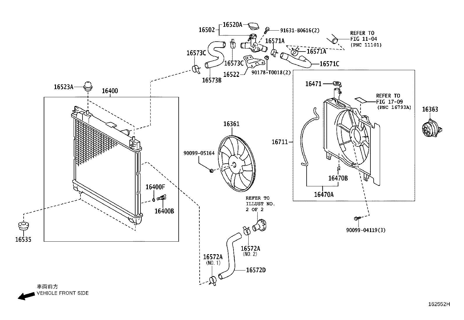 16363-0M020 MOTOR, COOLING FAN product image