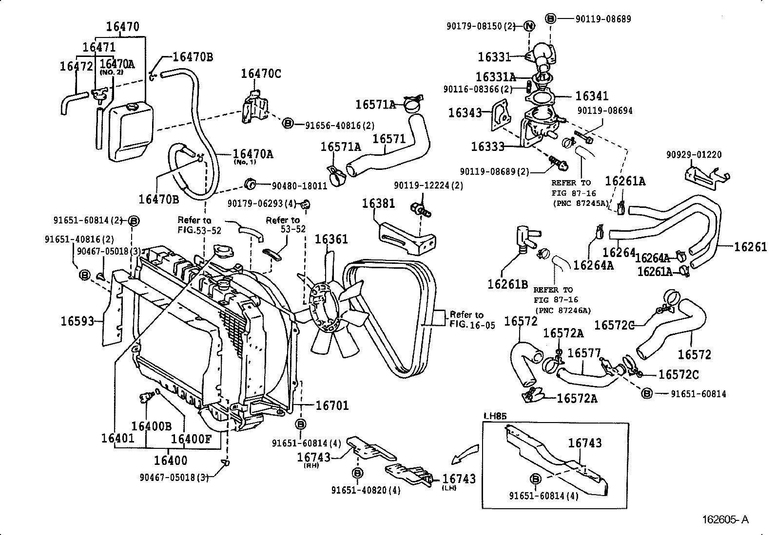 16470-54160 TANK ASSY, RADIATOR RESERVE product image