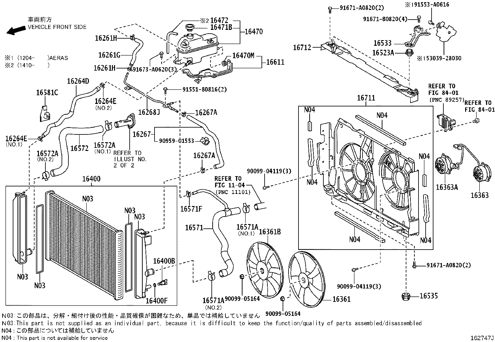 16363-28460 MOTOR, COOLING FAN product image