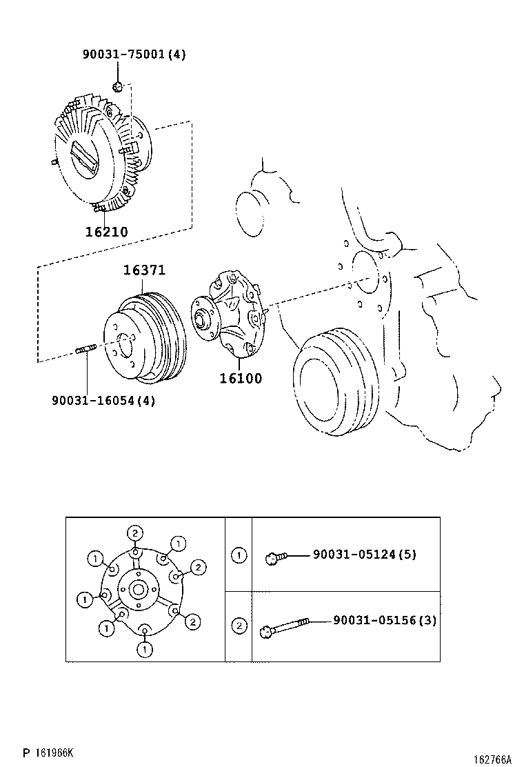 16100-E0151 PUMP ASSY, ENGINE WATER product image