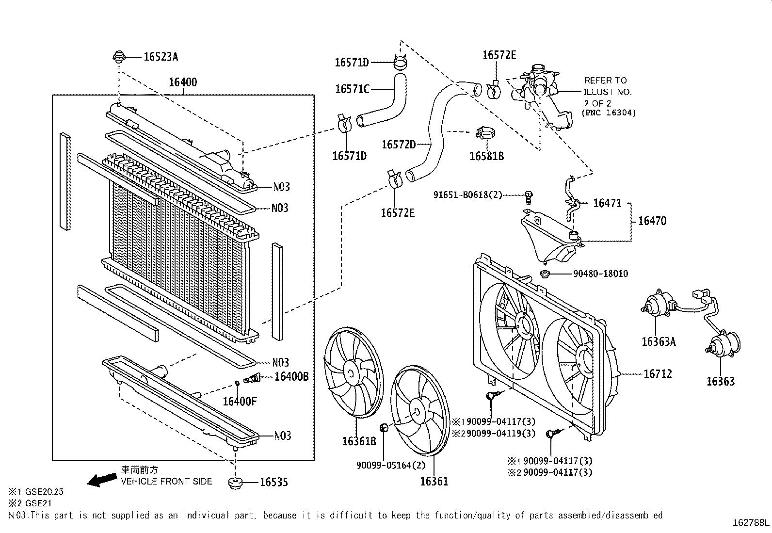Toyota 96136-42701 CLIP(FOR WATER BY-PASS HOSE NO.8)