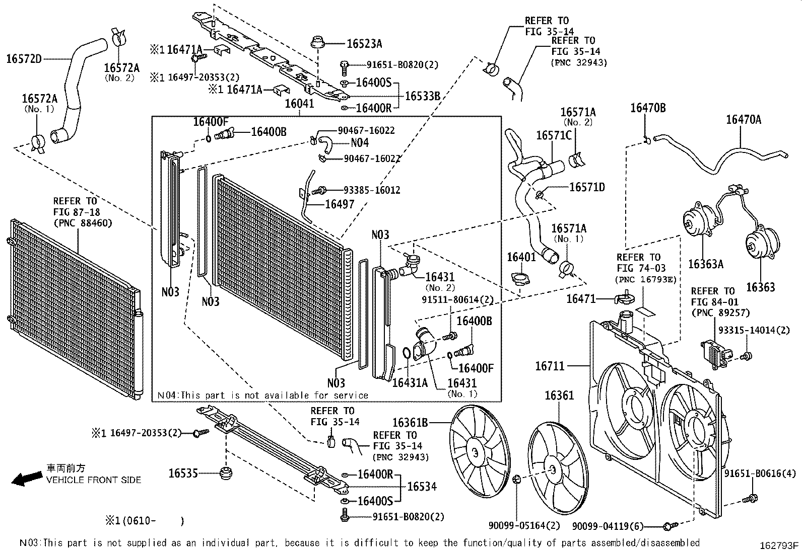Toyota 90466-41006 CLAMP OR CLIP, HOSE(FOR RADIATOR INLET)