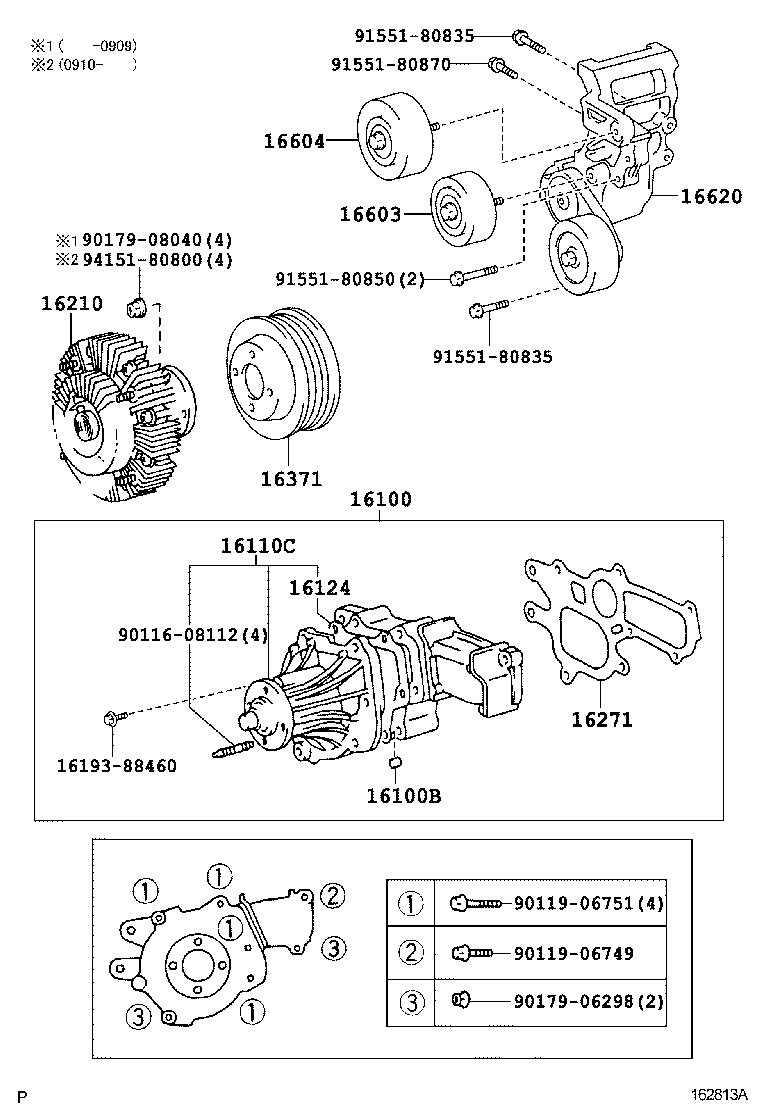 88440-35101 PULLEY SUB-ASSY, IDLER, NO.2 product image