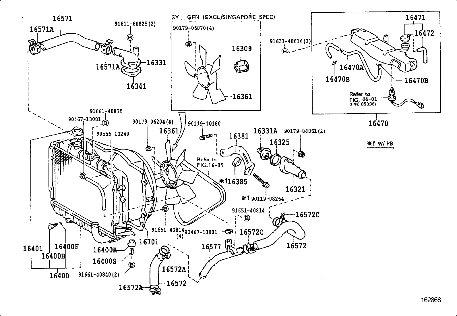 16400-73210 RADIATOR ASSY product image