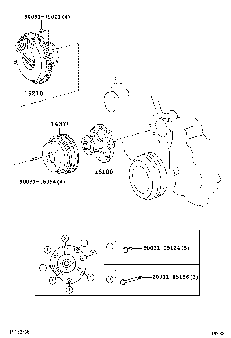 16210-58070 COUPLING ASSY, FLUID product image
