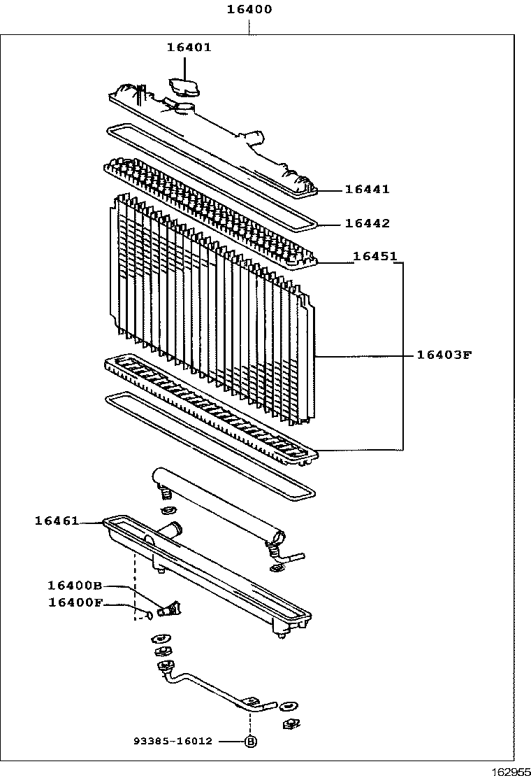 16381-64151 BAR, FAN BELT ADJUSTING product image