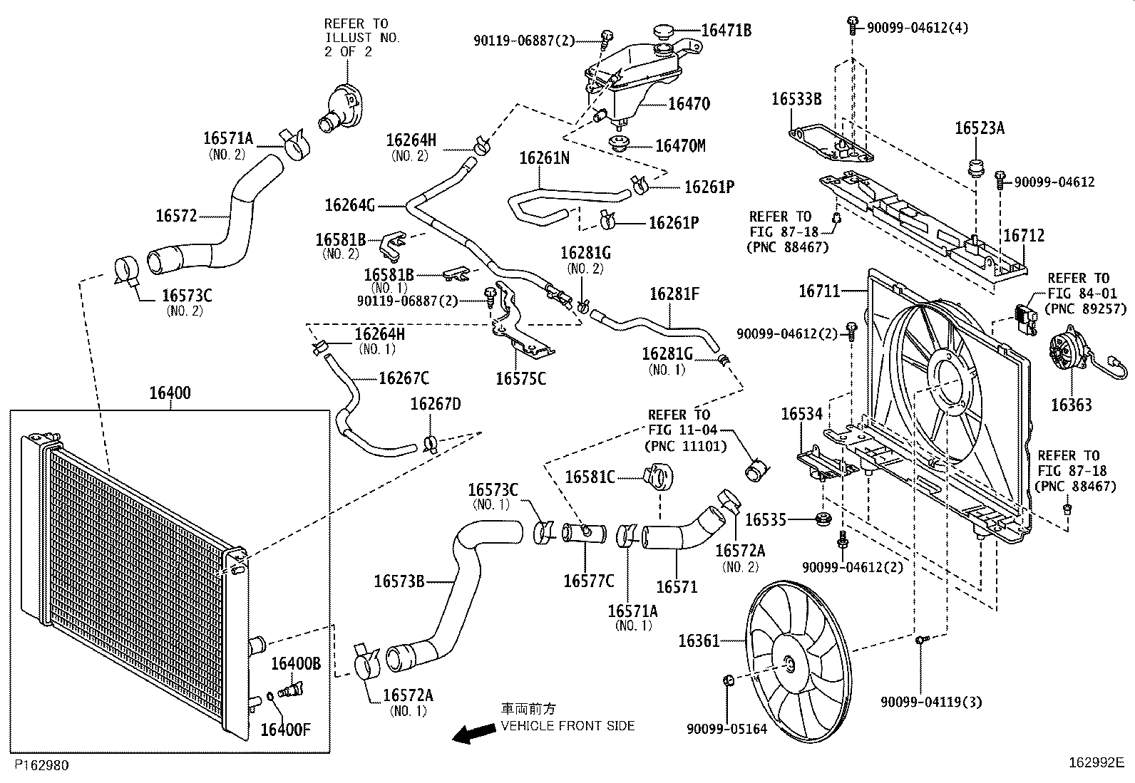 16206-33040 Water Bypass Pipe product image