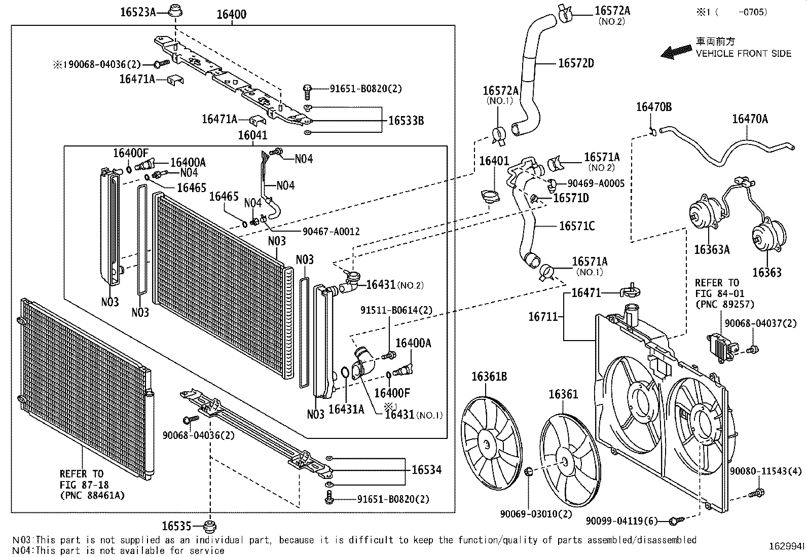 Toyota 16041-0A401 RADIATOR ASSY