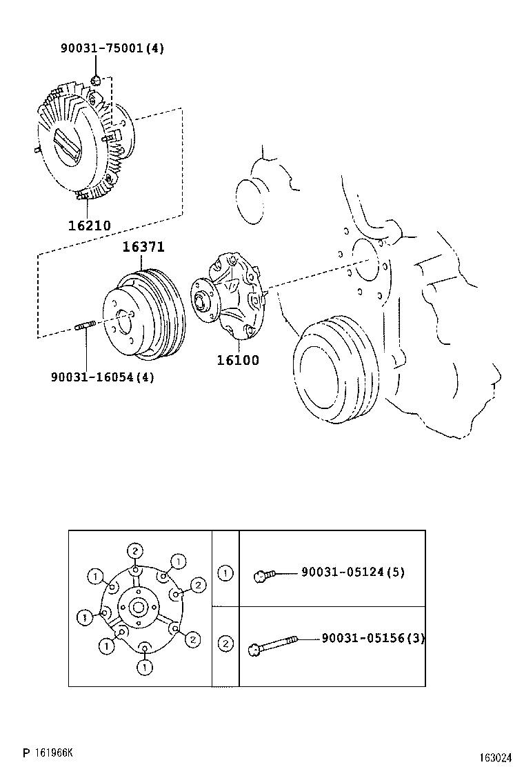 16100-78141 PUMP ASSY, ENGINE WATER product image