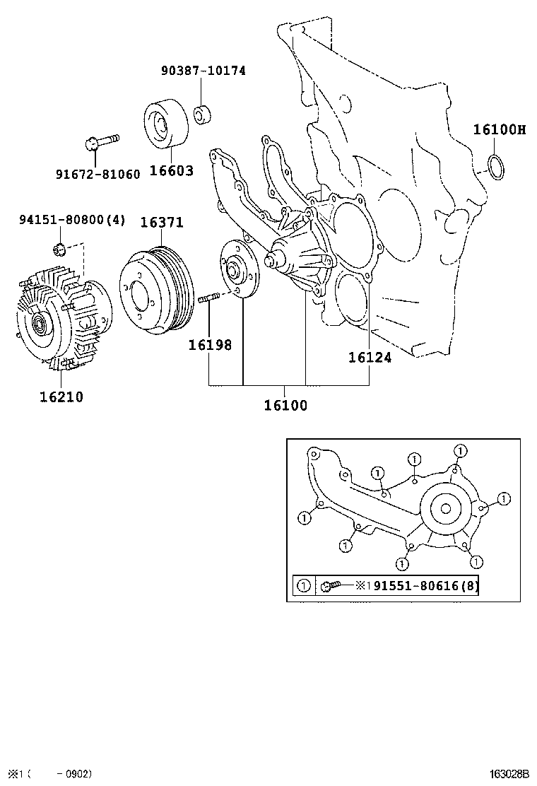 16630-78180 PULLEY ASSY, IDLER product image