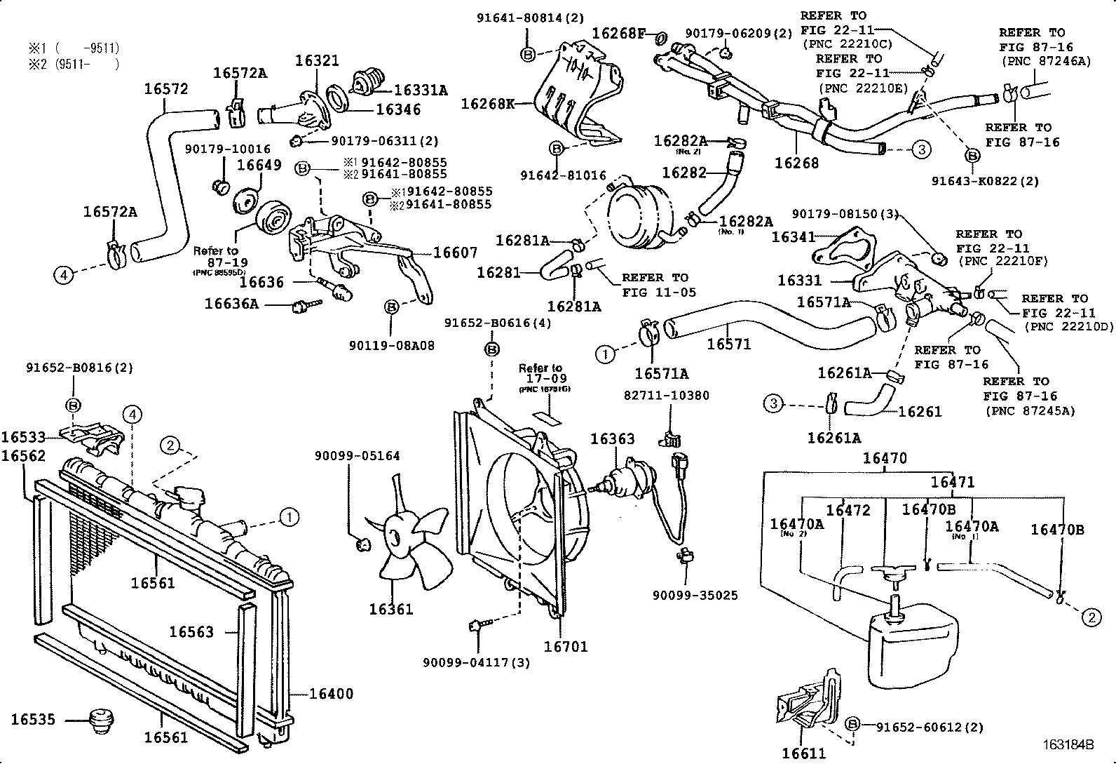 16572-11240 HOSE, RADIATOR, OUTLET product image