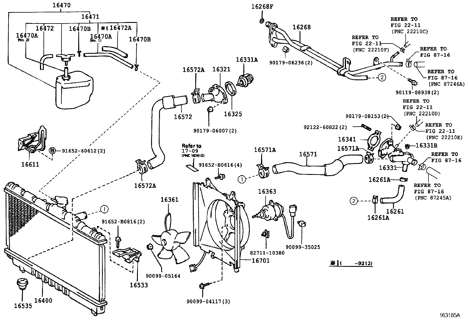 16572-11240 HOSE, RADIATOR, OUTLET product image