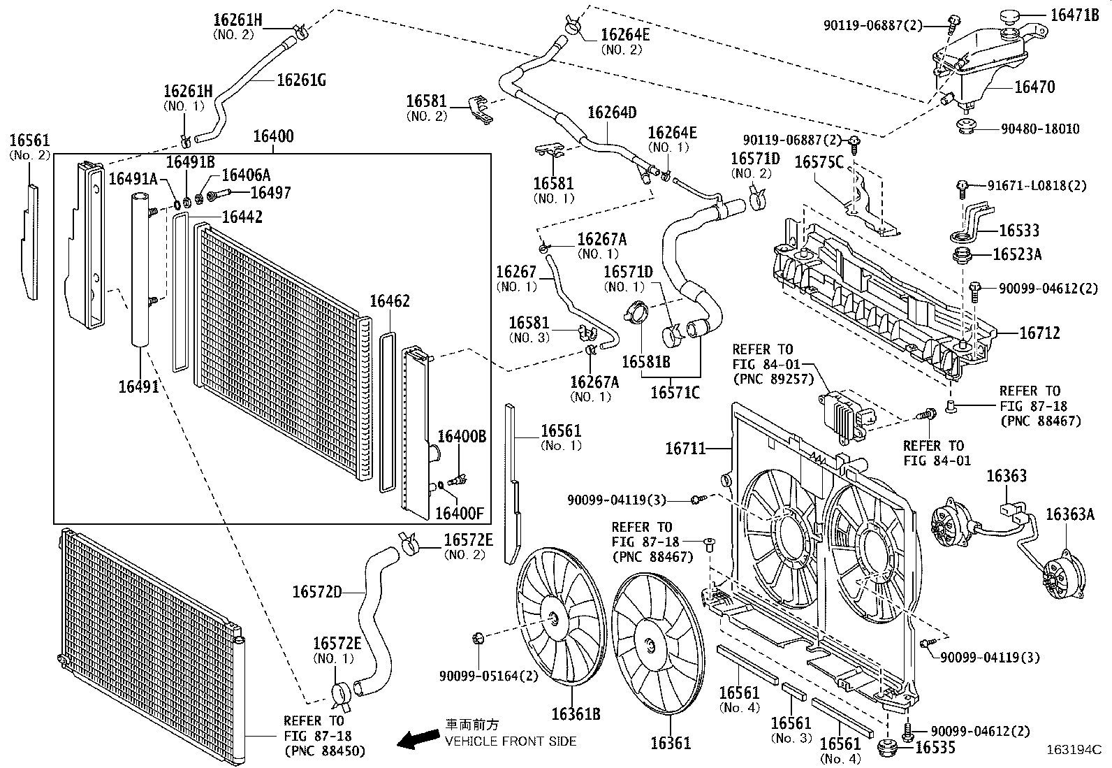16561-31050 SEAL, RADIATOR TO SUPPORT, NO.1 product image