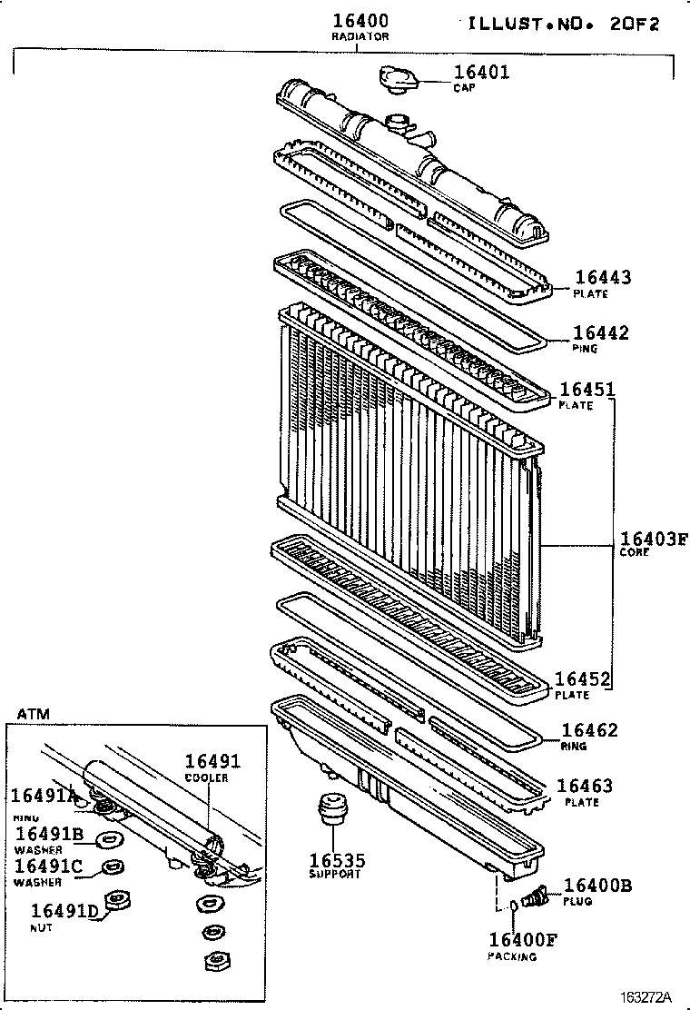 16264-88380 HOSE, WATER BY-PASS, NO.2 product image