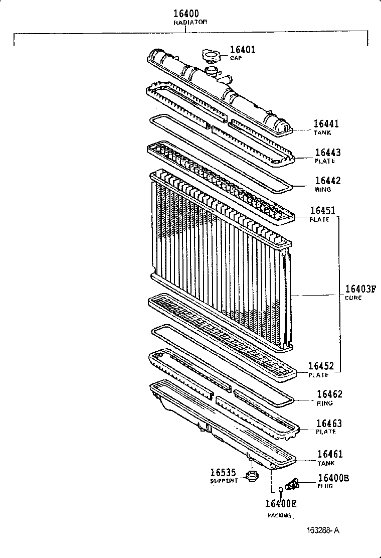 16261-16010 HOSE, WATER BY-PASS product image