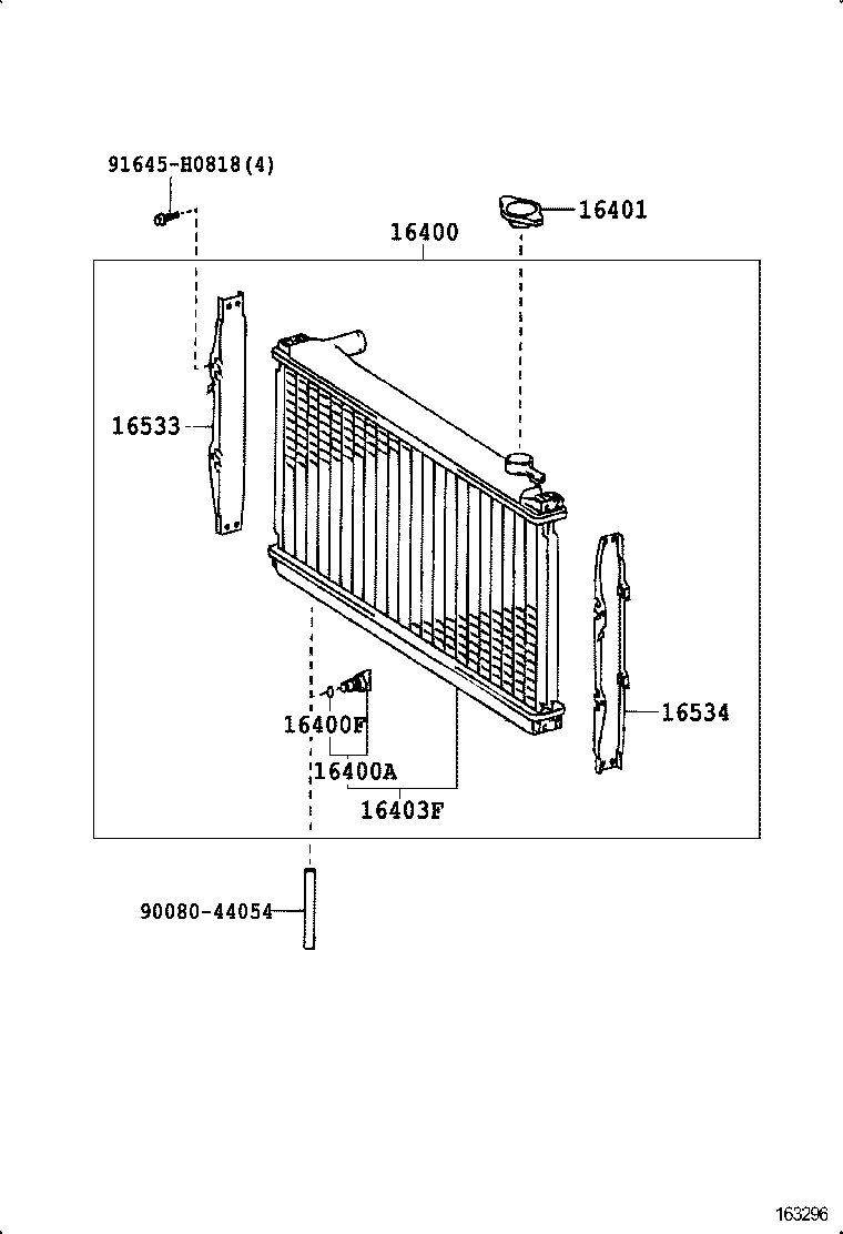 16572-65030 HOSE, RADIATOR, OUTLET product image